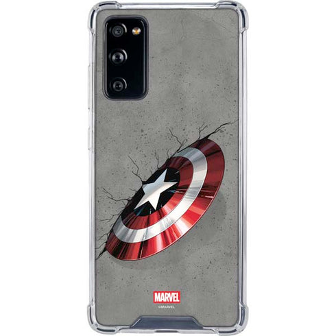 Marvel Captain America Shield Break Galaxy S20 FE Clear Case